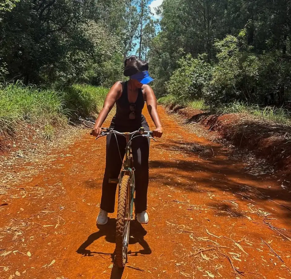 Forest path near a Karura bike gate in Nairobi